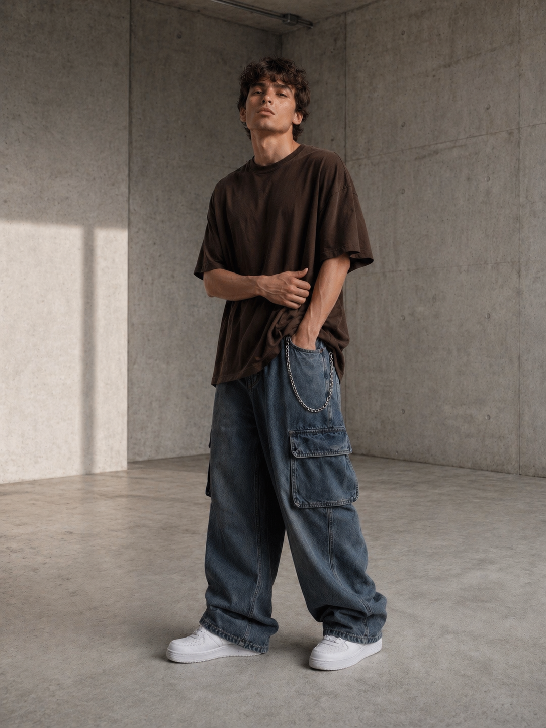 Oversize T-shirt Kahve