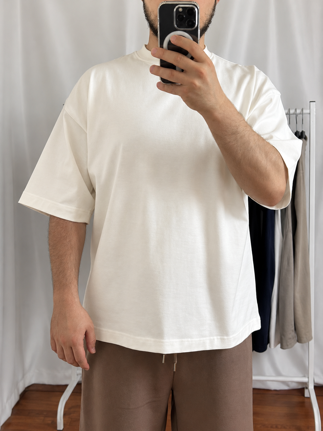Oversize Basic T-shirt Beyaz
