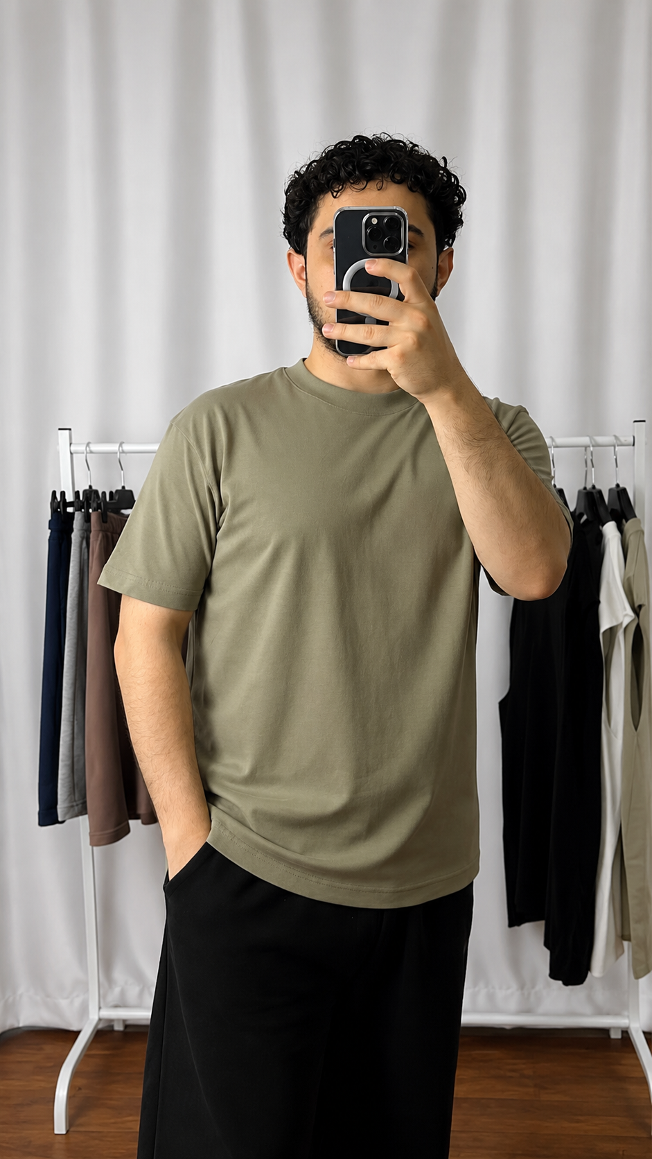 Regular Fit T-shirt Asker Yeşili