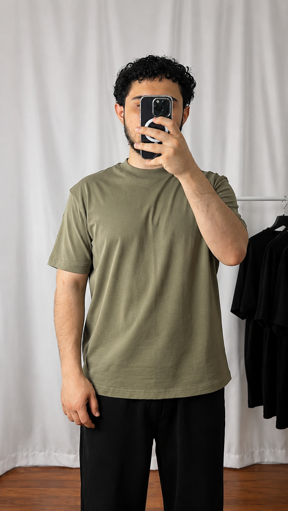 Regular Fit T-shirt Asker Yeşili