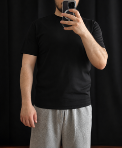 Regular Fit T-shirt Siyah