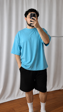 Oversize Basic T-shirt Bebe Mavi