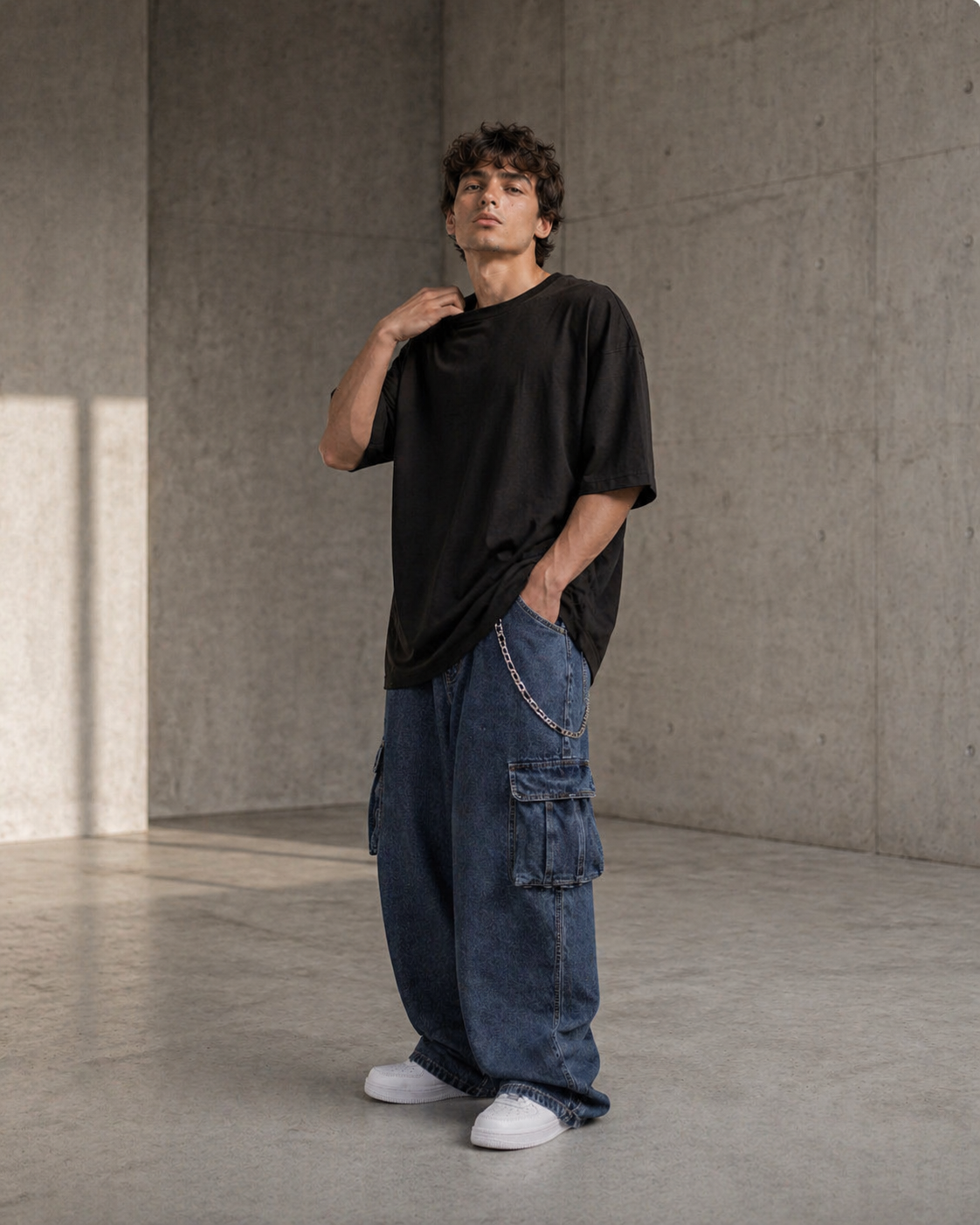 Oversize T-shirt Siyah