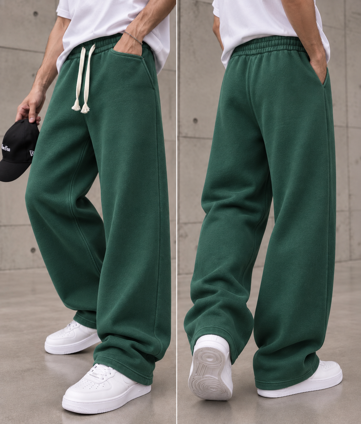 Baggy Jogger Pantolon Yeşil