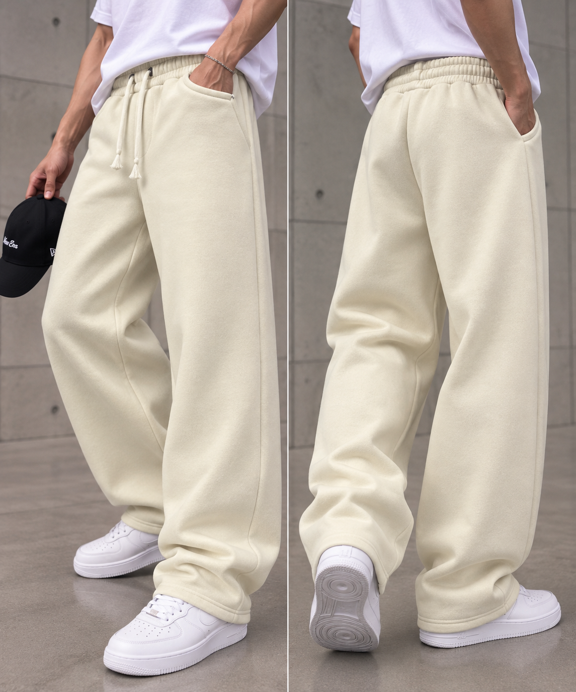 Baggy Jogger Pantolon Bej