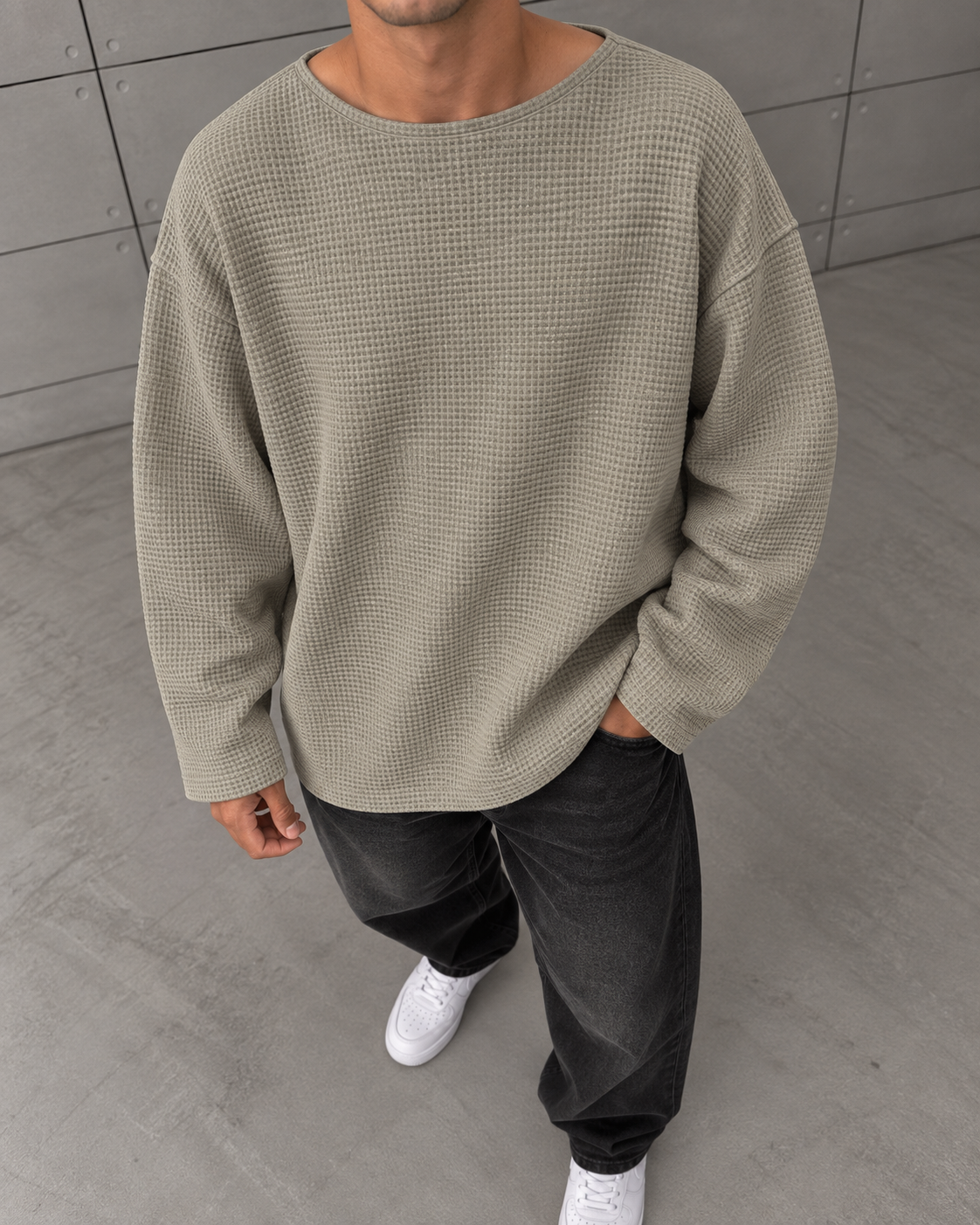 Waffle Sweatshirt Küf